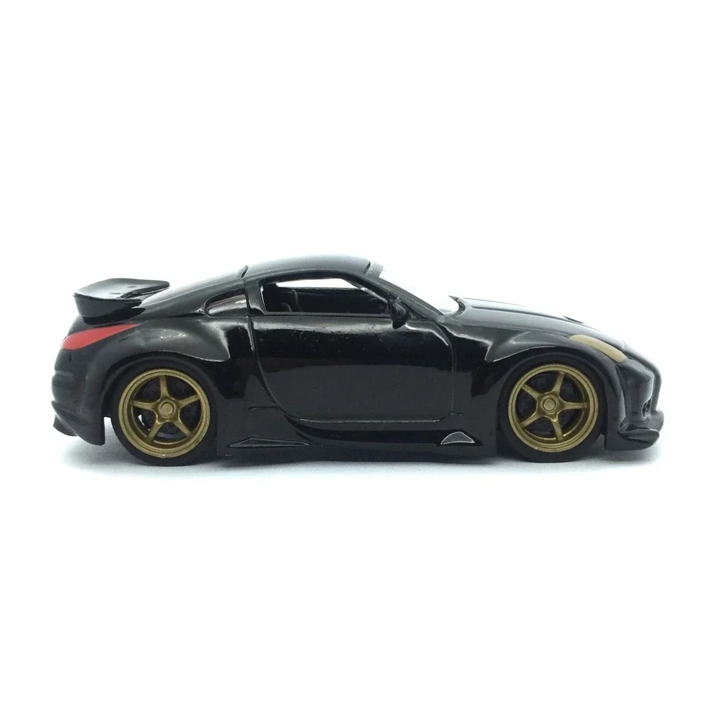 Jada Dub City 2003 03 Nissan 350Z Car Black Die Cast 1/64‎ Scale Gold Wheels
